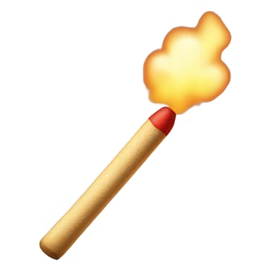 Match stick sparking sticker