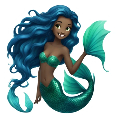 Black Mermaid sticker