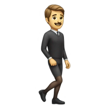 man wearing pantyhose sticker