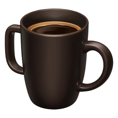 black mug with coffee sticker
