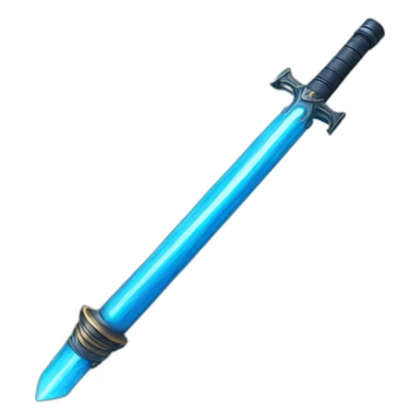 Harry Potter laser saber blue sticker