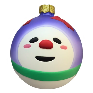 Squishmallow Christmas ornament sticker