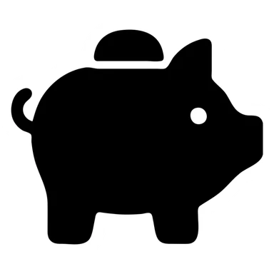 golden piggy bank sticker