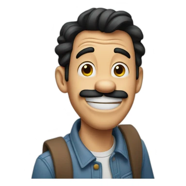 Goofy from mickey sticker