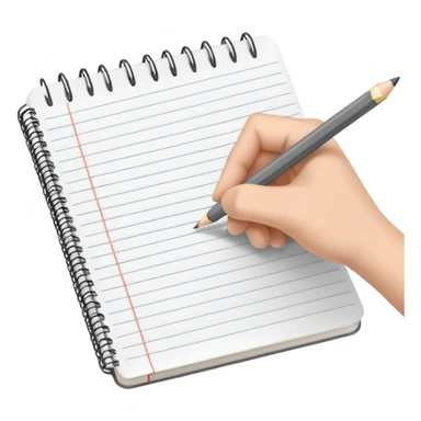 hand drawing a simple line in a notebook sticker