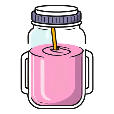 smoothie in a jar sticker