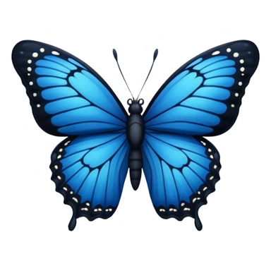 Siyah kelebek sticker