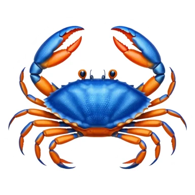 blue crab sticker
