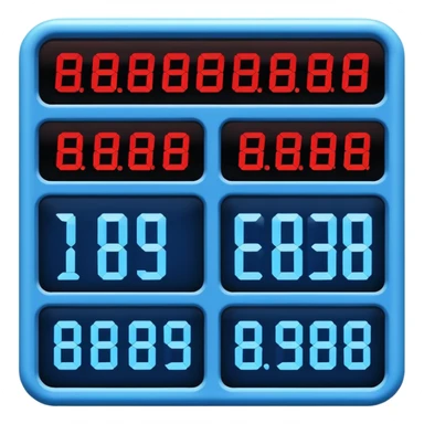 scoreboard stadium in blue (#00A3E0) and red (#F9423A) sticker