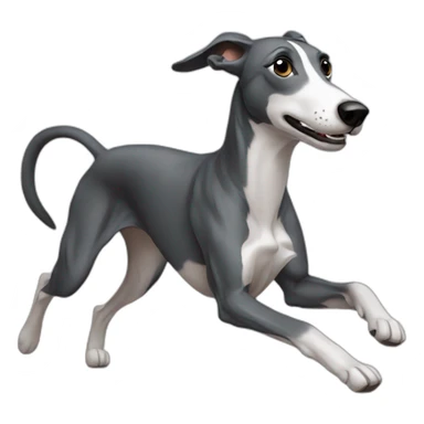 running greyhound sticker