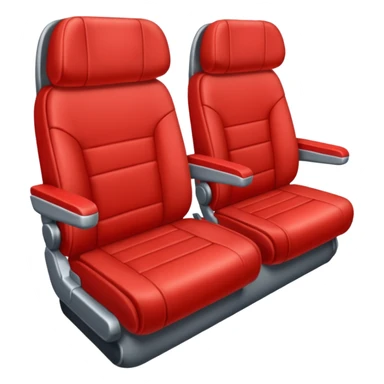 red plane seat sticker