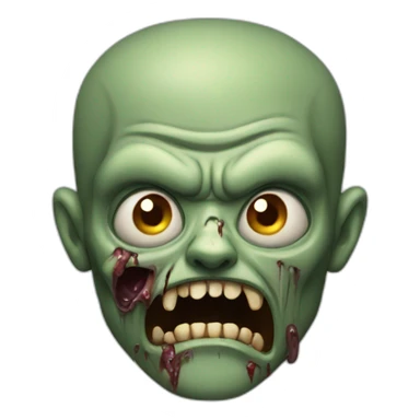 Craizy zombie sticker