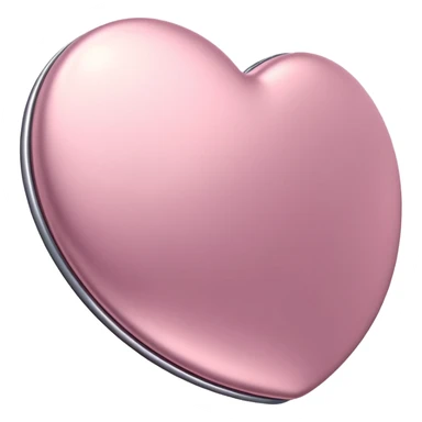 light pink metallic 3d abstract shape sticker