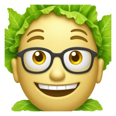lettuce with happy face sticker