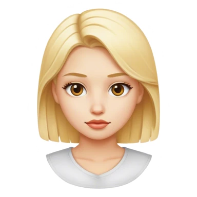 A blond girl that is cool sticker