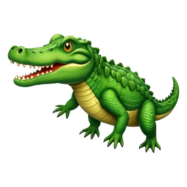 Galloping crocodile sticker