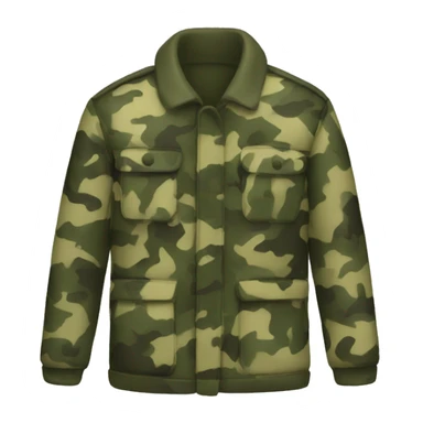 Camouflage coat sticker