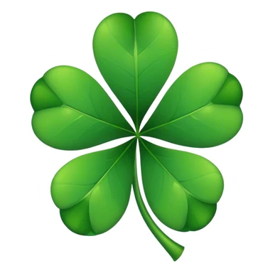 Beş yapraklı yonca sticker