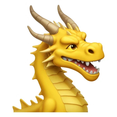 yellow dragon sticker