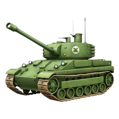 Military tank sticker