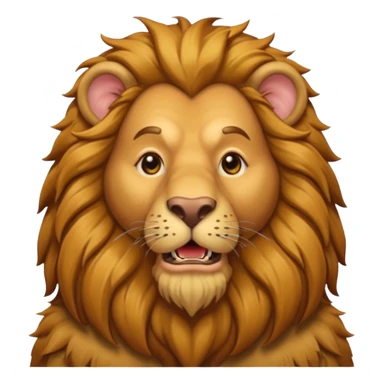 Cowardly Lion from The Land of Oz with golden brown fur sticker