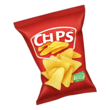 Chips packet in red color sticker