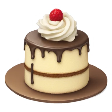 vanilla cake with vanilla topping sticker