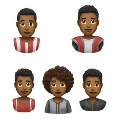 A people with edgar cut and mid taper sticker