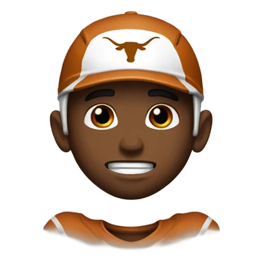 Texas Longhorns player with tears in his eyes sticker