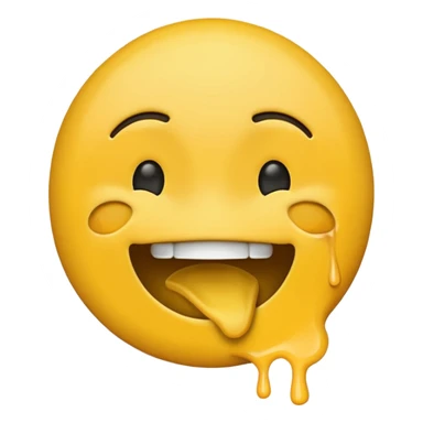 Normal yellow emoji smiling like this: 😀 while choking itself  sticker