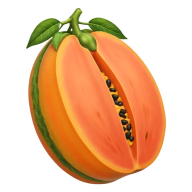 Papaya emoji sticker
