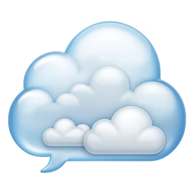 cloud message bubble sticker