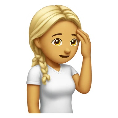 wiping forehead sticker