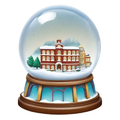 san francisco snow globe sticker