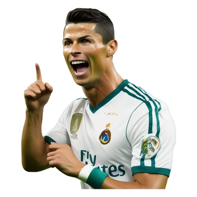 cristiano ronaldo doing the SIU celebration sticker