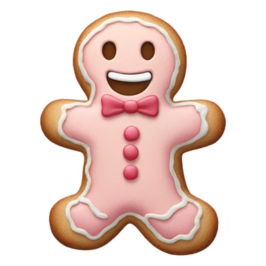 Pastel gingerbread man sticker