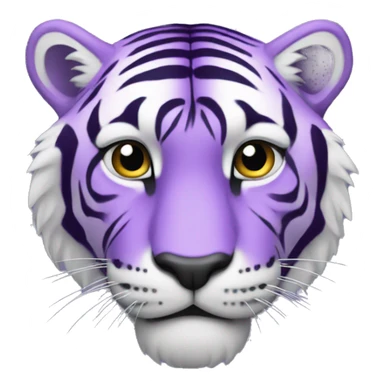 Purple tiger sticker