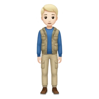 A young guy stands there with no money, his pockets are empty sticker