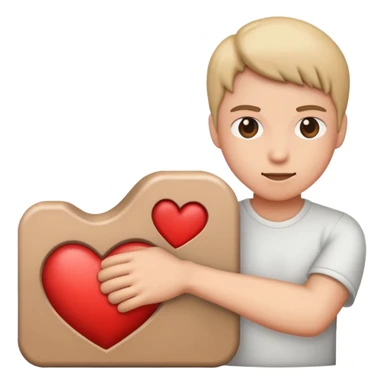 Would with a pounding heart sticker