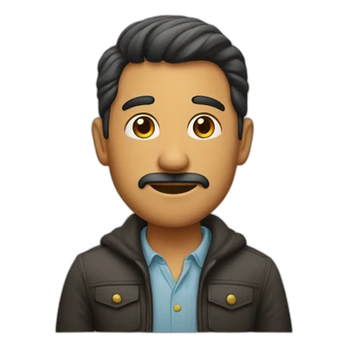 hombre curioso sticker