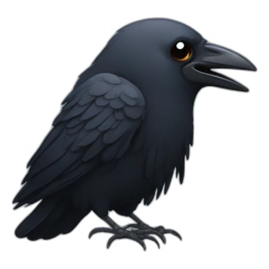 crow crying with tears closeup sticker