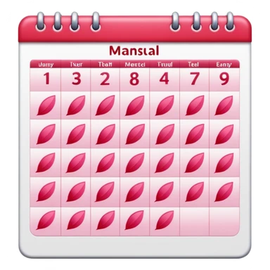 menstrual cycle sticker