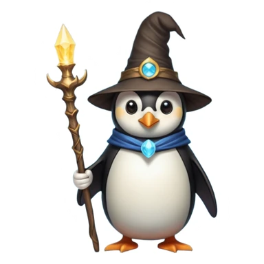 пингвин волжебник sticker