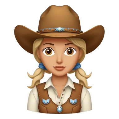 A cowgirl spine sticker