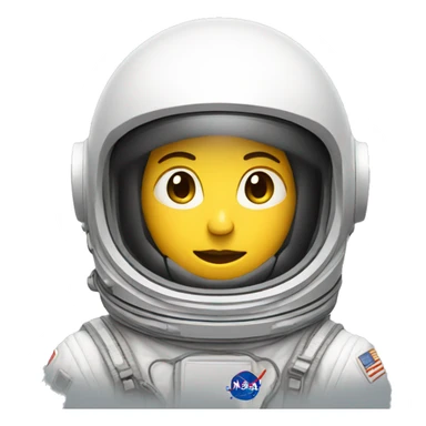 astronaut navigating in space, no face just closed helmet sticker