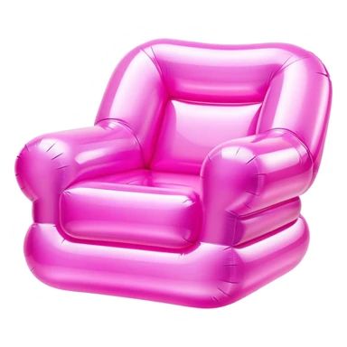 90’s Sparkly pink inflatable chair sticker