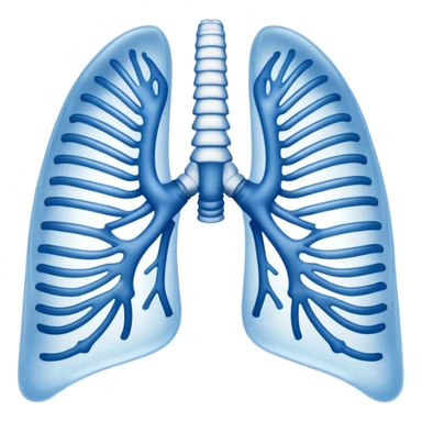 ribs that is in an xray format make it blue and white blue backround and white ribs  sticker