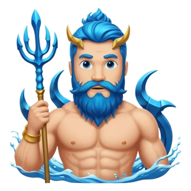  Greek god Poseidon sticker
