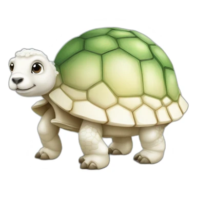 Chèvre sur une tortue sticker