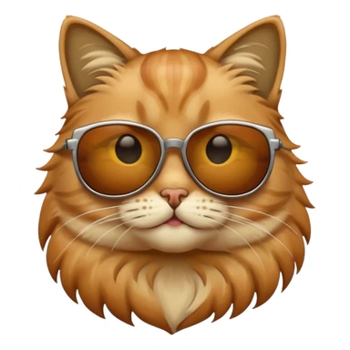 Cat wearing sunglasses sticker